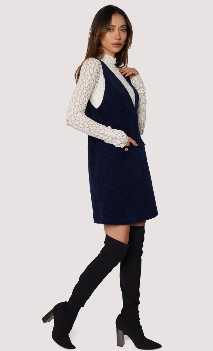 Twilight Allure V-Neck Mini Dress