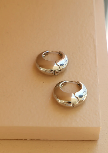 Silver Amalfi Chunky Hoops