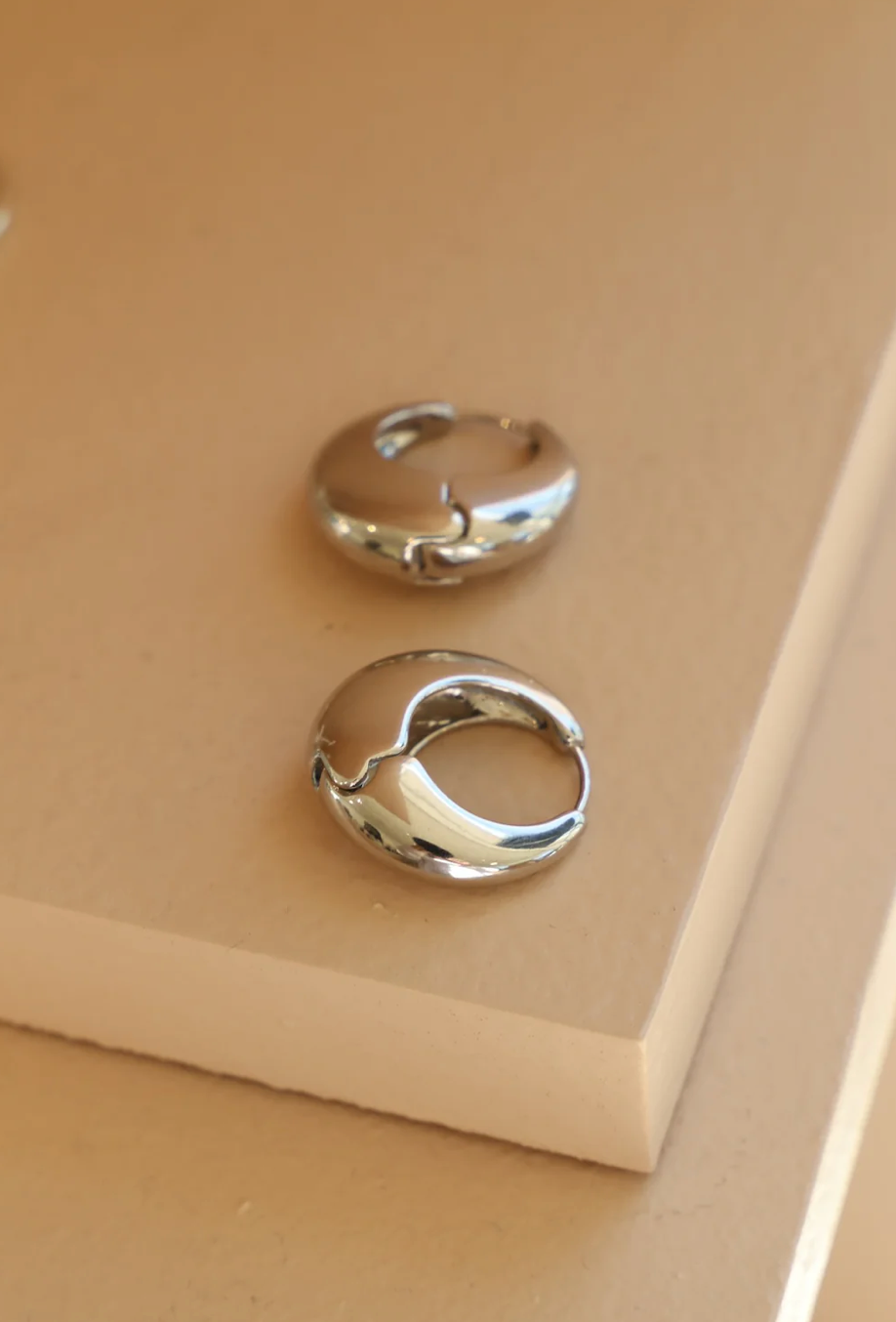 Silver Amalfi Chunky Hoops