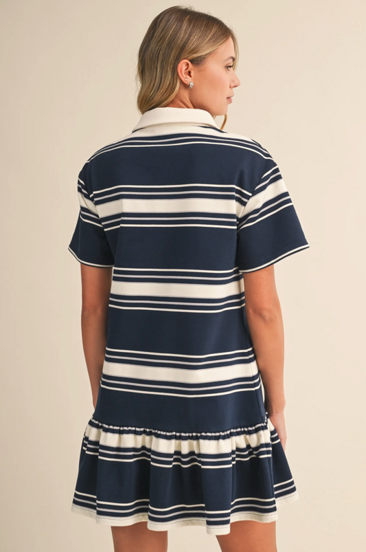 Short Sleeve Rugby Mini Dress