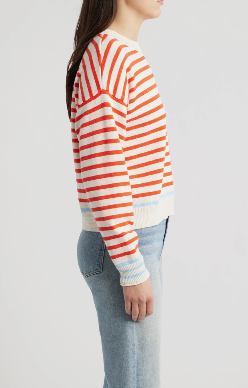 Suki Rollneck Sweater Red Stripe