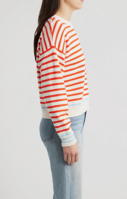 Suki Rollneck Sweater Red Stripe