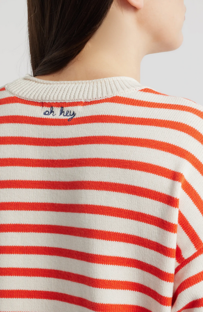 Suki Rollneck Sweater Red Stripe