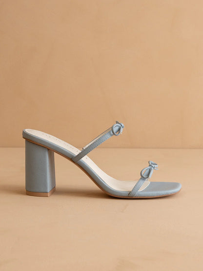 The Wendy Double Strap Bow Heels