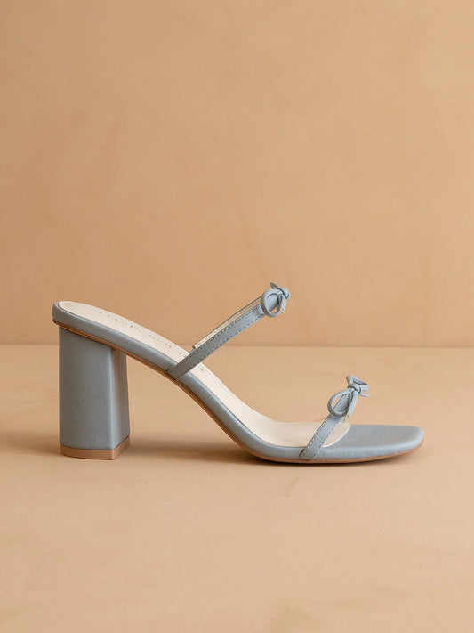 Wendy Double Strap Bow Heels