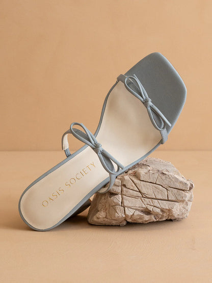 The Wendy Double Strap Bow Heels