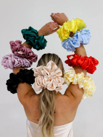 Jumbo Sleep Satin Scrunchies