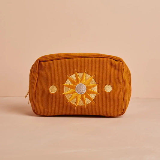 Sun Corduroy Makeup Bag