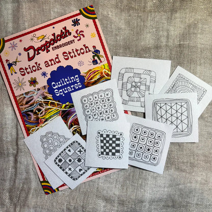 Quilt Squares Stick and Stitch Set