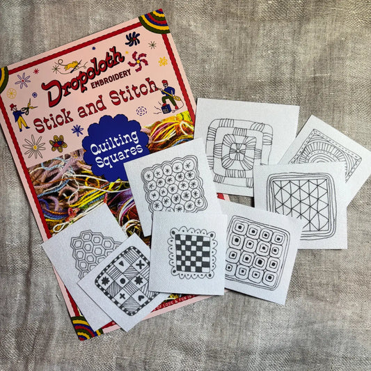 Quilt Squares Stick and Stitch Set