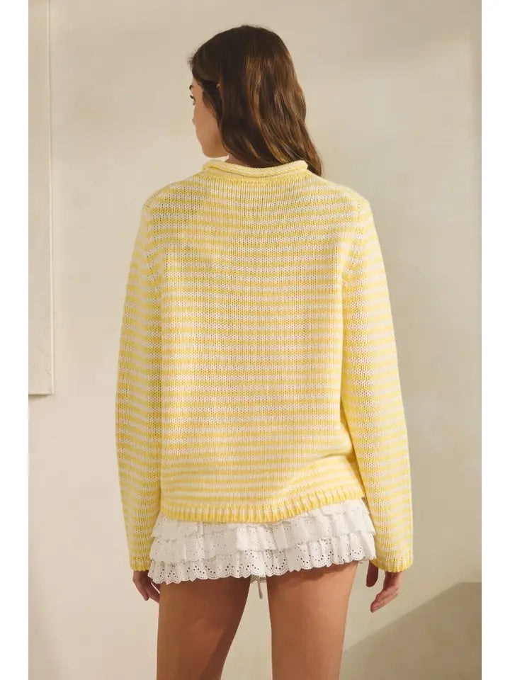 Everyday Cozy Stripe Knit Sweater