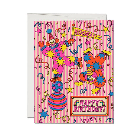Birthday Clowns Card