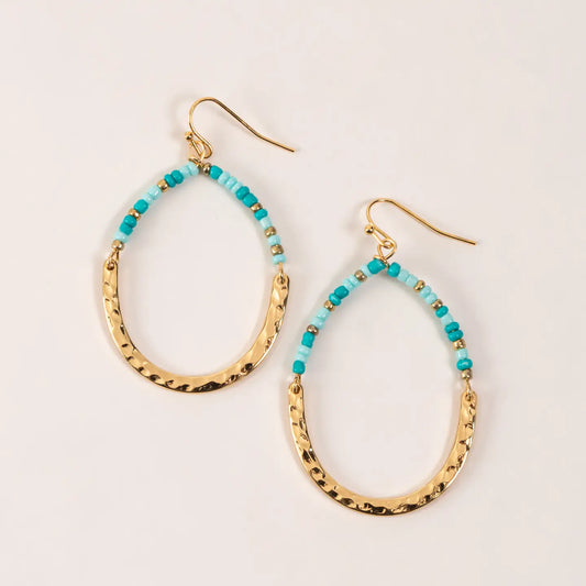 Ashli Beaded Teardrop Earrings