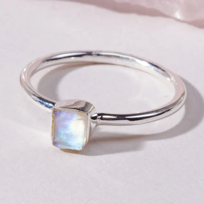 Sterling Silver Shine On Moonstone Ring