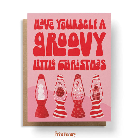 Groovy Little Christmas Greeting Card