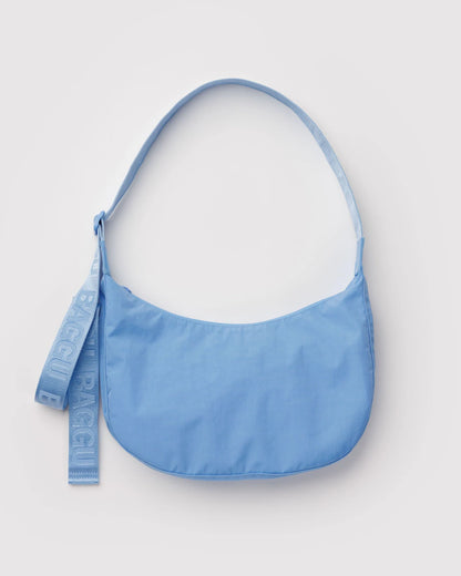 Medium Nylon Crescent Bag - Piscine