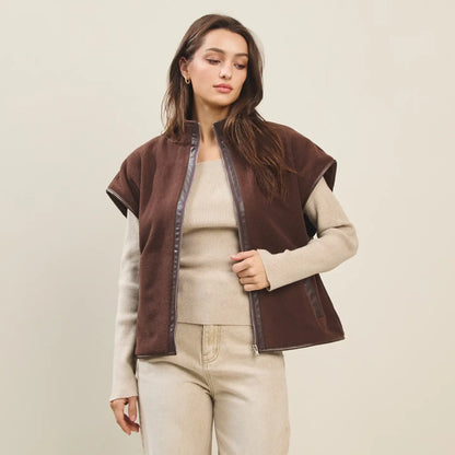 Vegan Leather Vest