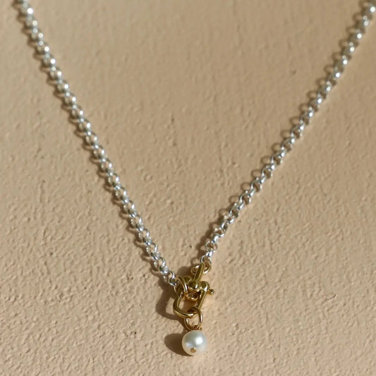 Sora Link Chain and Pearl - Gold