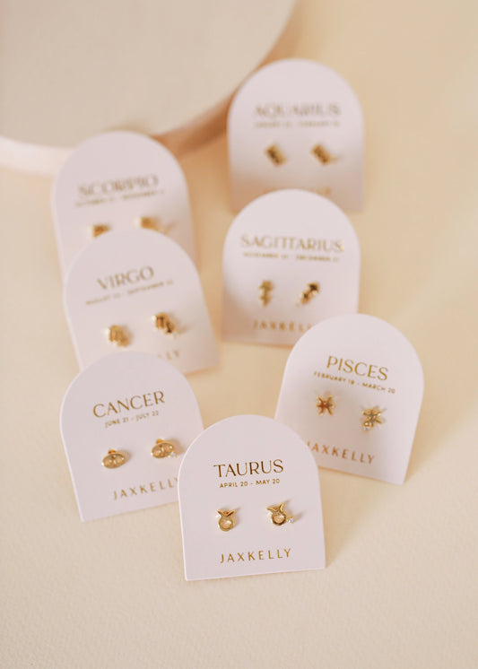 Zodiac Gold Earrings