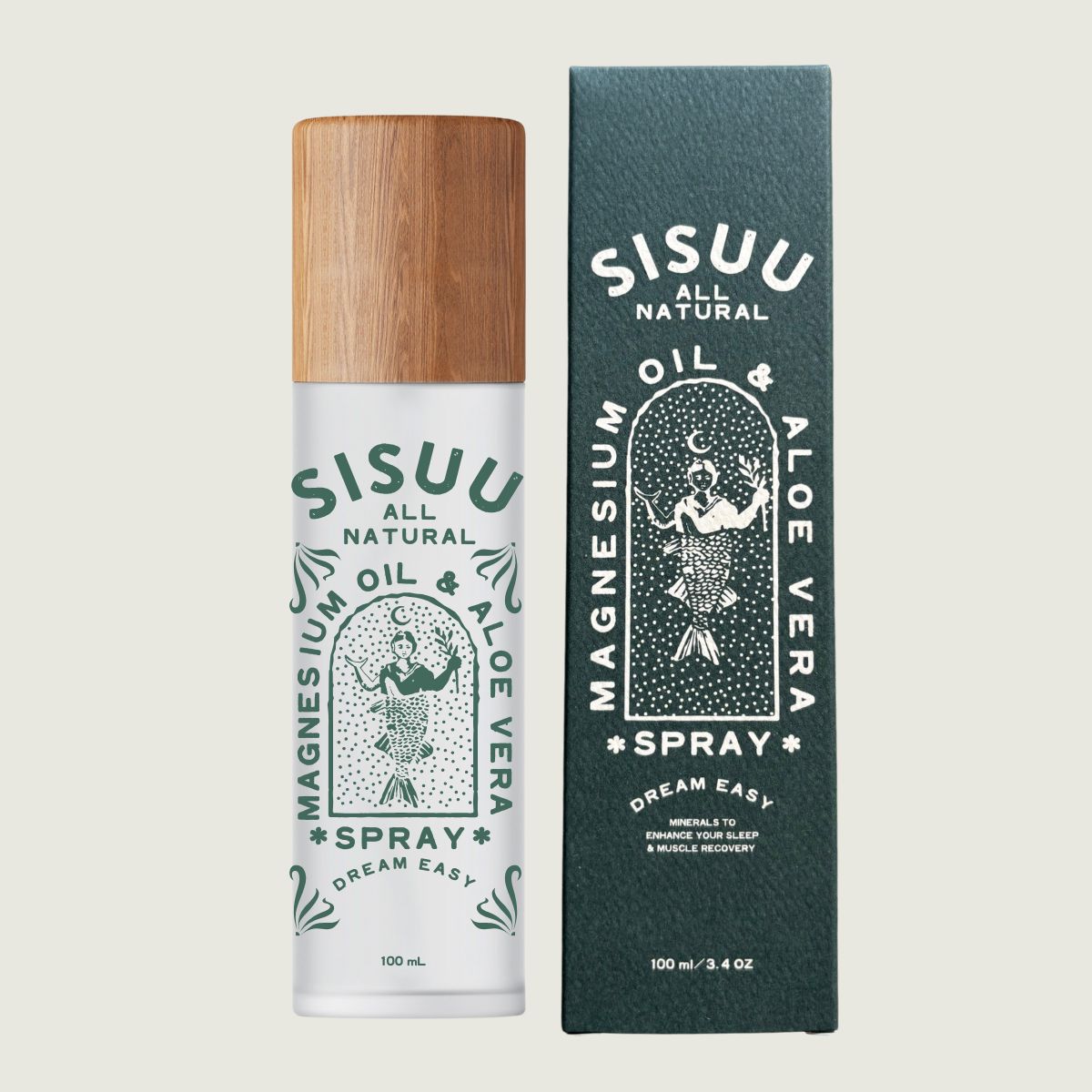 SISUU Magnesium Oil & Aloe Vera Spay 3.4oz