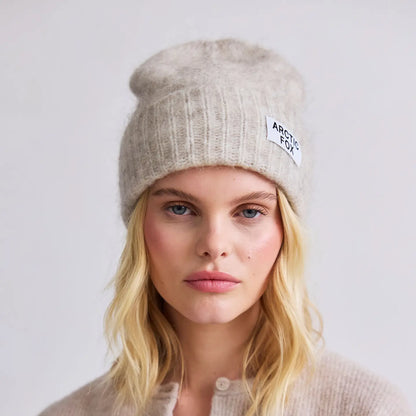 The Mohair Beanie - Alpine Ecru