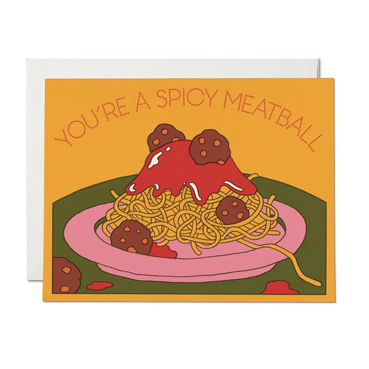 Spicy Meatball Friendship Card