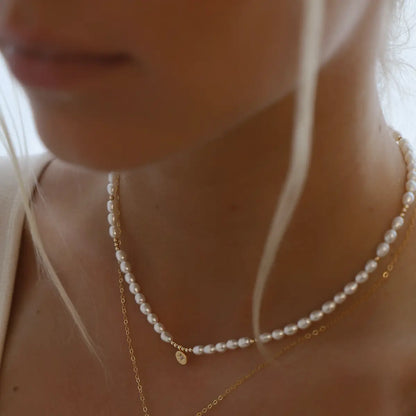 Pearl Beaded Star Medallion Necklace