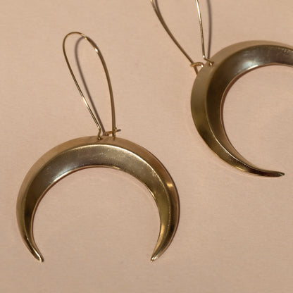 Eclipse Crescent Moon Earrings