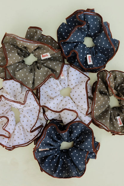 Polka Dot Corset Scrunchie