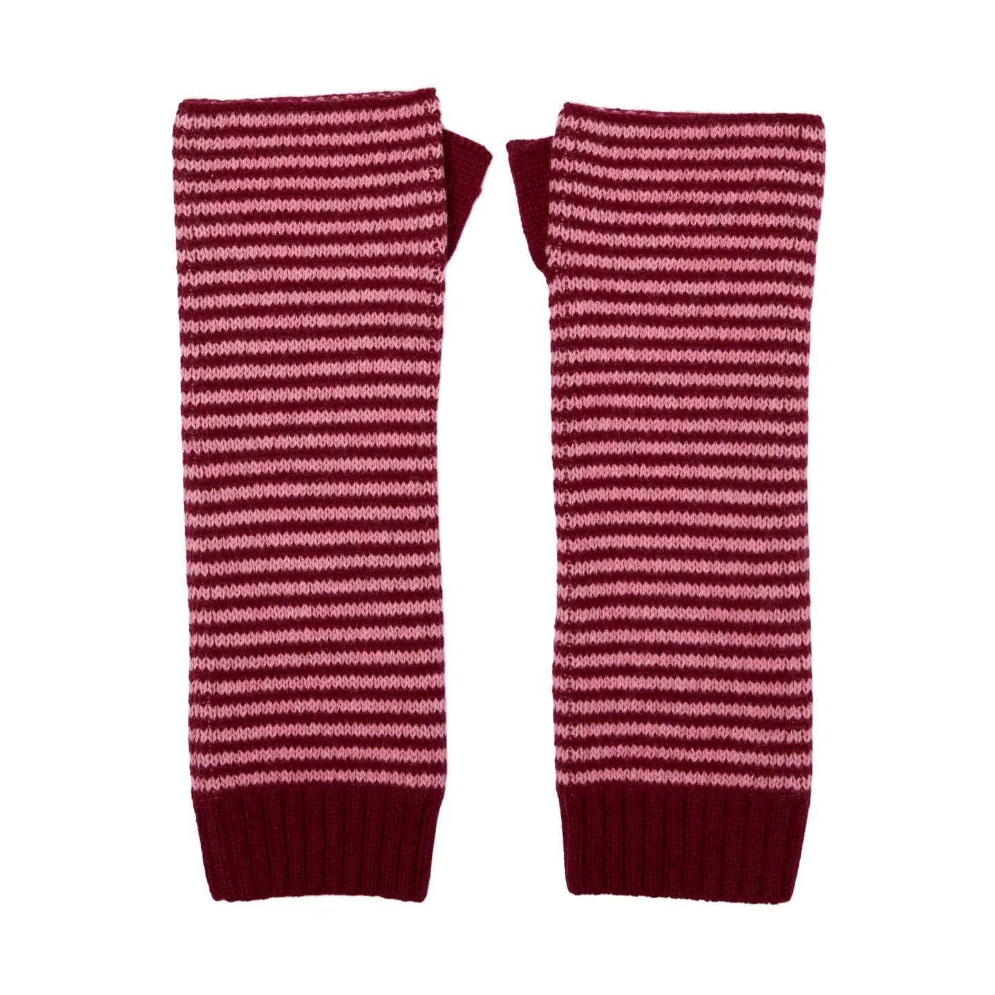 Fine Stripe Cashmere Wrist Warmer
