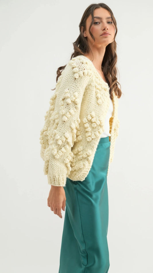 Pom Pom Heart Cardi