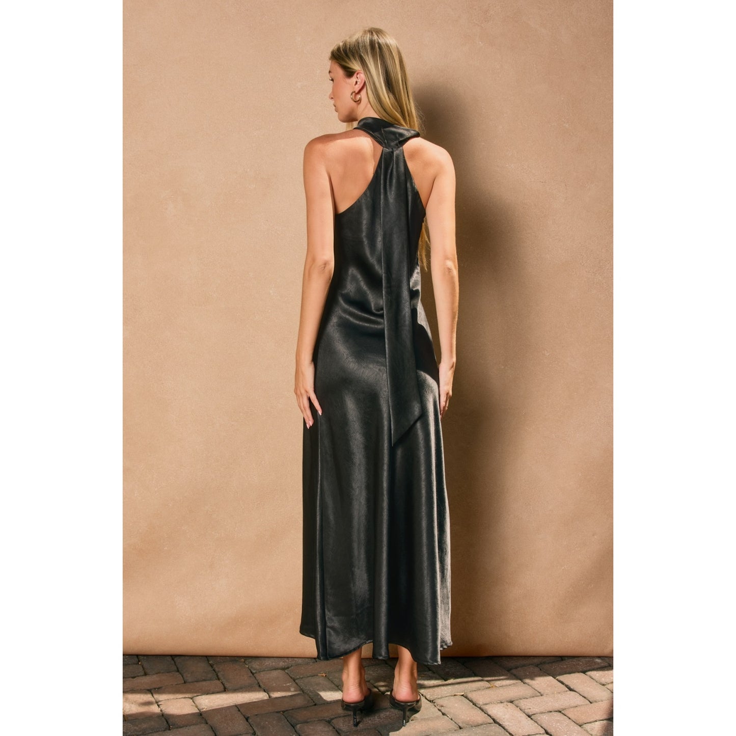 Moon City Halter Neck Midi Dress