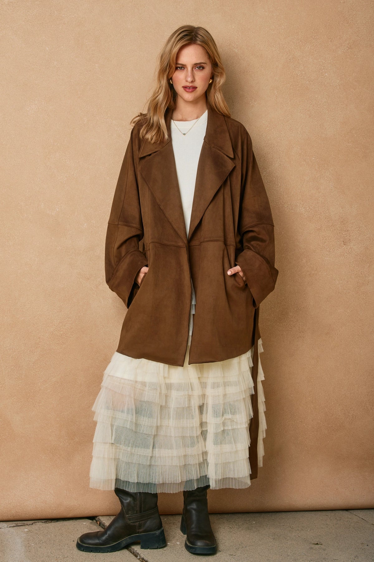 Dune Reverie Suede Coat