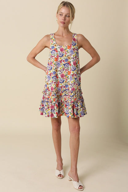 Saniya Floral Tiered Mini Dress