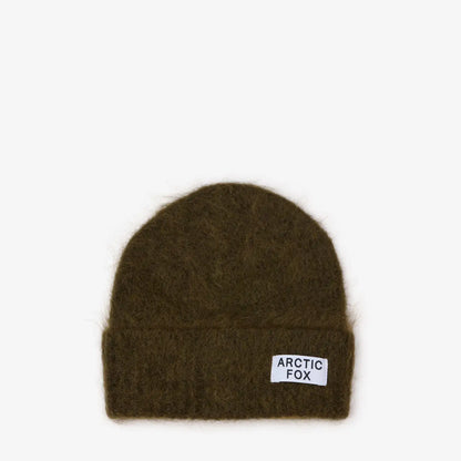 The Mohair Beanie - Khaki Green