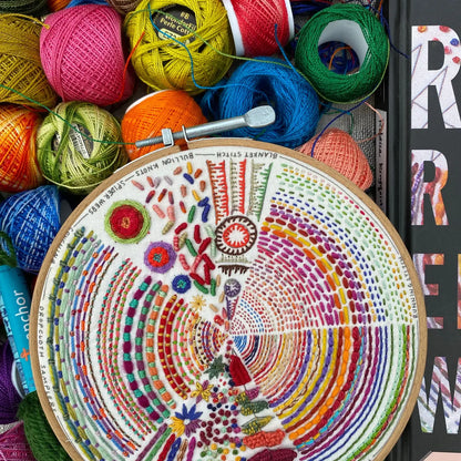 Pie Chart Embroidery Sampler Kit