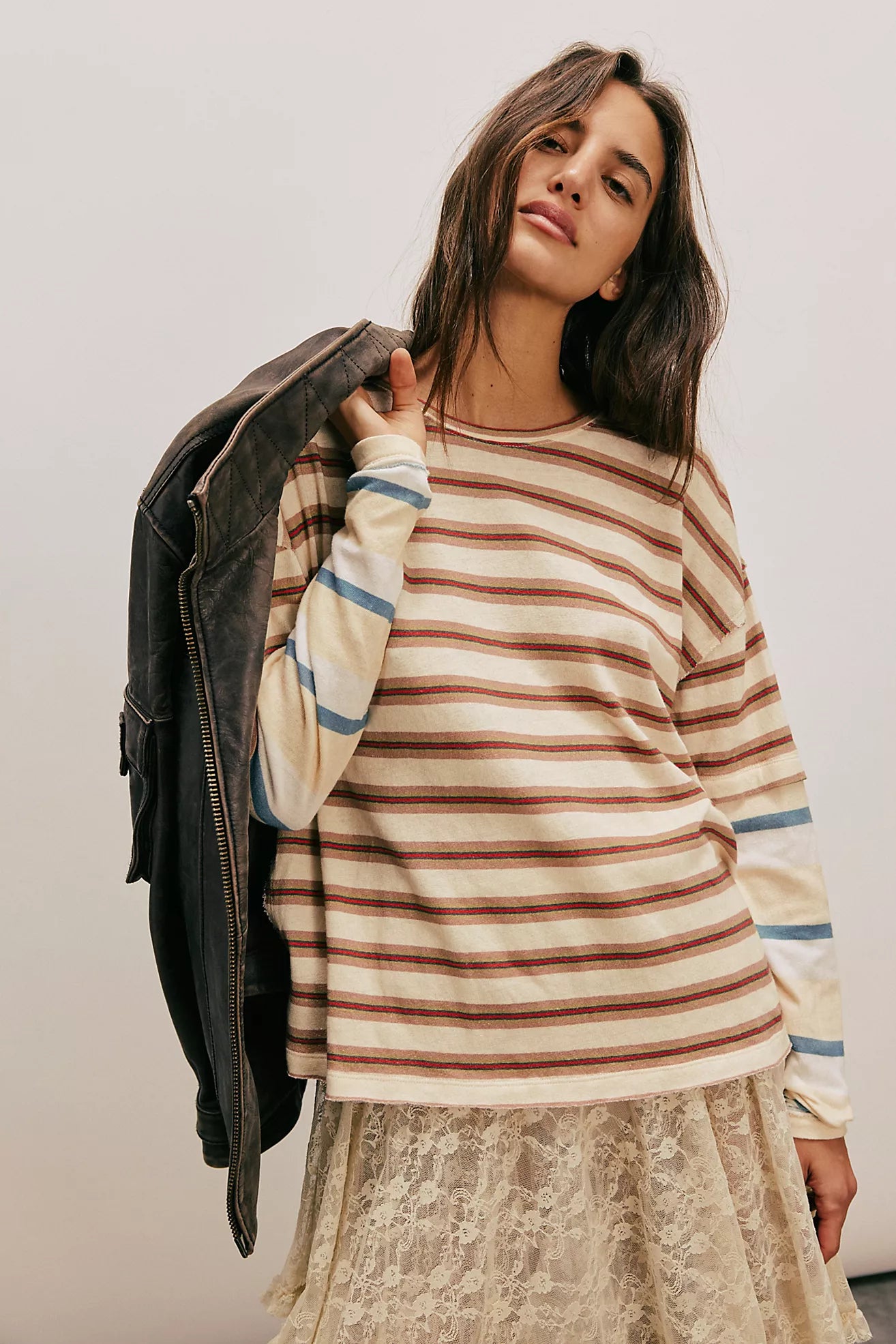 Free People Nina Stripe Longsleeve