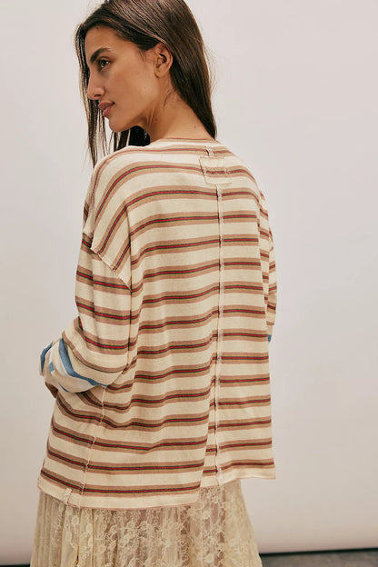 Free People Nina Stripe Longsleeve