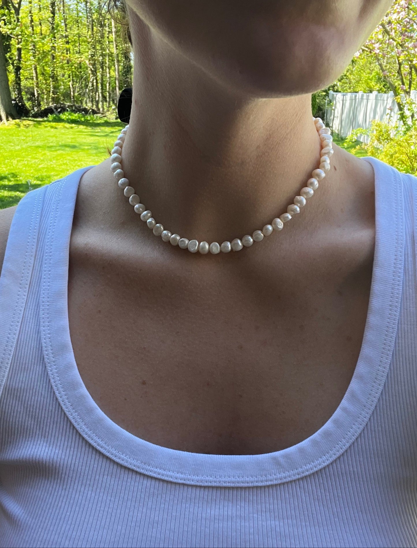 Freshwater Round Pearl Necklace