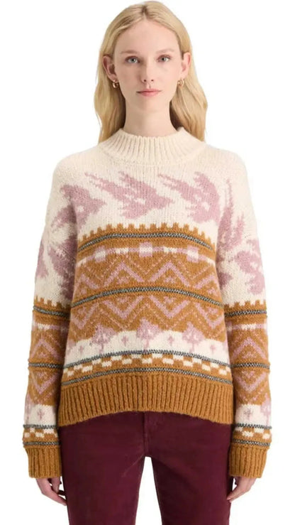 Metallic Fair Isle Sweater