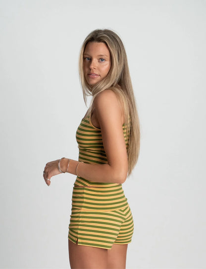 Striped Shorts in Melon