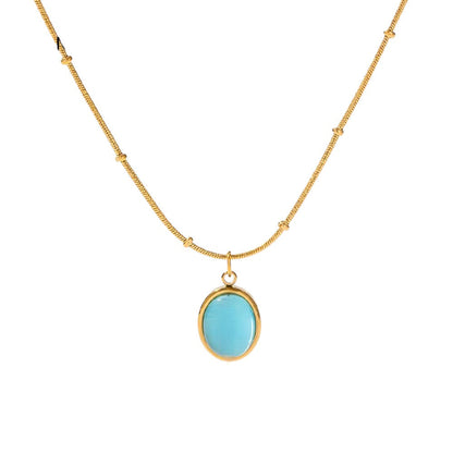 Turquoise Stone Necklace